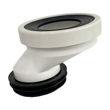 Raccord de Bride de Toilette Décentré Plein, Adaptateur 10, Bride de Toilette Plomberie 5 cm
