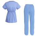 thumbnail image 2 of Women's Scrubs Set Scrub Top and Pants Scrubs Set, 2 of 3