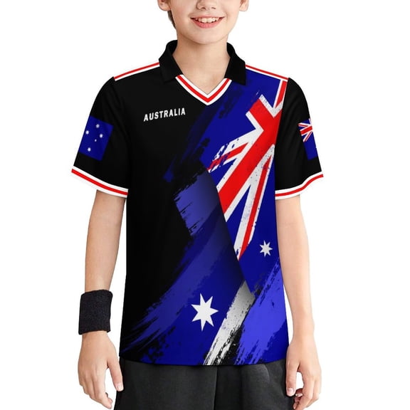 Chandail de Soccer Australien Personnalisé 2026, Nom et Numéro Personnalisés, Chandail pour Hommes Femmes Enfants, Style National Pays, Chandail de Fan de Soccer