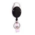 thumbnail image 1 of Color Crystal Rhinestones Badge Reel Work Card Name Tag Retractable Badge Holder Sparkle Bling ID Card Holders Bag Keychain Black, 1 of 5