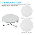 thumbnail image 4 of MesaSe Indoor Outdoor Patio  Fitted Vinyl Tablecloth Flannel Elastic Edge Waterproof Plastic Cover, 4 of 9