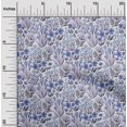 thumbnail image 2 of oneOone Velvet Medium Blue Fabric Floral Sewing Craft Projects Fabric Prints By Yard 58 Inch Wide, 2 of 4