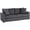 Dark Grey, variant on HOMCOM 3 Seater Sofa, Upholstered Sofa Couch for Bedroom, Cream