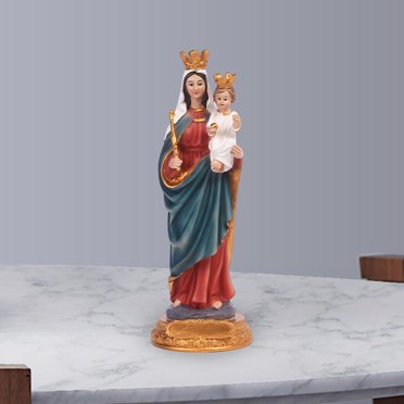 Blessed Resin Figurines Jesus Sculpture Nativity Catholic Mary Statue for