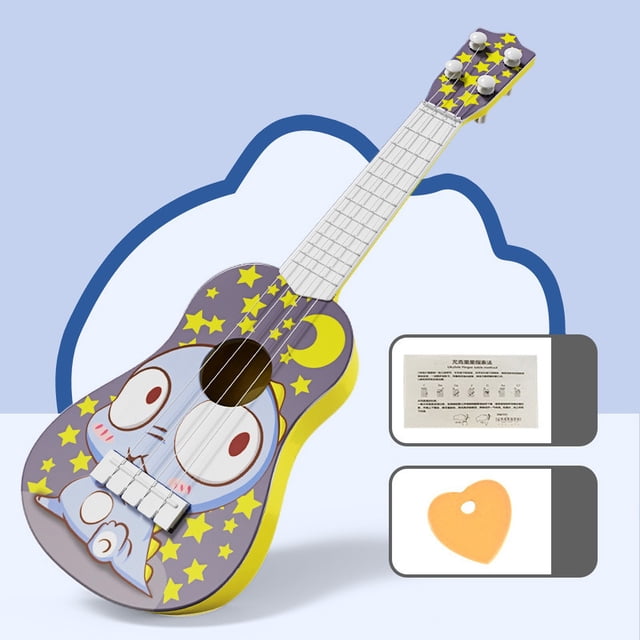RKSTN Toddler Toys Kids Guitar Ukulele Beginner Musical Instrument 16 Inches With 4 Strings Mini Guitar For Skill Improving Kids Play Early Educational Pre School Children Toddler Baby Toys