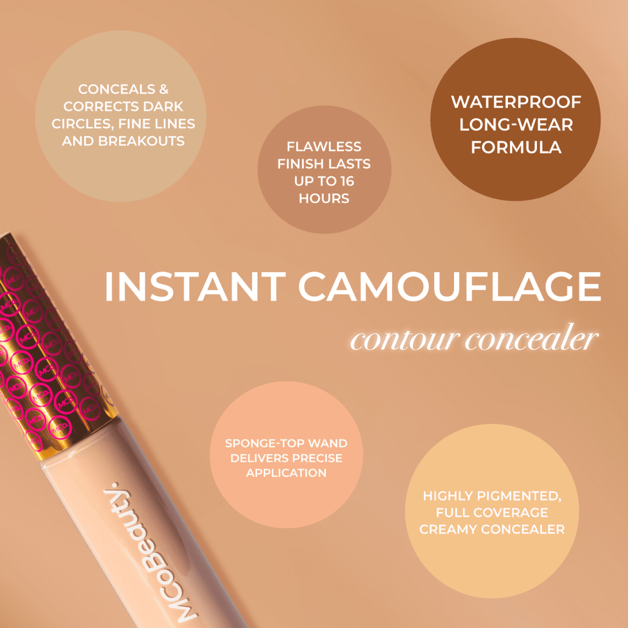 MCoBeauty - Cache-Cernes Instantané Camouflage et Contour