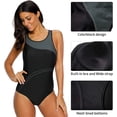 thumbnail image 3 of Charmo Women's Competitive Athletic One Piece Swimsuit Racerback Training Swimwear Bathing Suits, 3 of 6