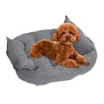 thumbnail image 3 of Dog Bed for Small Medium Dogs, Calming Cat Beds for Indoor Cats, Washable Soft Gray M, 3 of 8