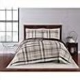 thumbnail image 3 of TRULY SOFT Paulette à Carreaux Taupe Grand Lit Simple TG Ensemble de Courtepointe 2 Pcs, 3 of 4