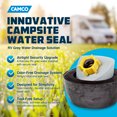 thumbnail image 3 of Camco Waste Water Hose Seal 39322 Use To Block Odors at Dump Station; 4 Inch x 3 Inch; Rubber, 3 of 9