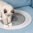 thumbnail image 1 of Amdohai Cat Scratching Pad,14 inch Durable Natural Ramie Scratching Mat,Round Cat Floor Scratcher Mat Rug,Cat, 1 of 7