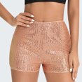 thumbnail image 2 of Yuyuzo Shorts à Paillettes Taille Haute pour Femmes, Couleur Unie, Grand, 2 of 7