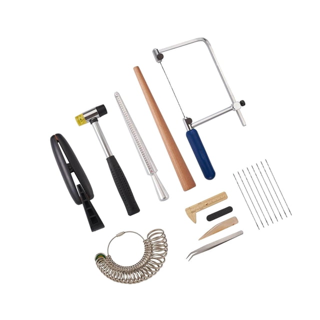 Jewelry Making Tool Jewelers Measuring Stick Mandrel Ring Sizer Gauge Set