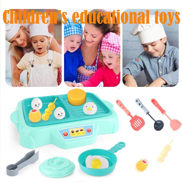 Rot de 30 cm Rot de 30 cm Rot de 30 cm Rot de 30 cm Rot de 30 cm Ensemble de Barbecue de Gril de Rot Jouets Alimentaires de BBQ avec Musique Lumières Spatule pour Enfants Camping