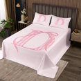 thumbnail image 2 of Erosebridal Initial A to Z Coverlet Set King, Bowknot D Bedding Set, Cartoon Monogrammed Decor 3pcs, 2 of 5