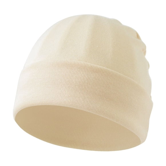 WUANDIXFA Winter Baby Tuque pour Filles Bébé Garçon et Fille Hat Baby Garçon Fille Coton Chapeaux Prématuré Bonnet Tricoté Bonnets Beige, Taille Unique
