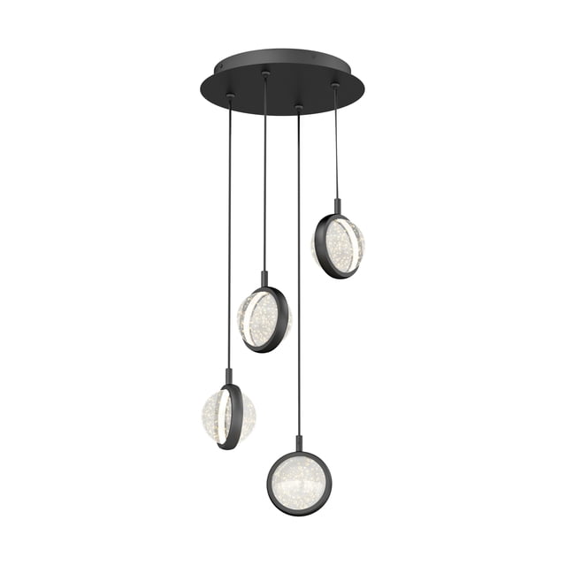 Artika Avalon Modern Pendant Light Fixture, Black