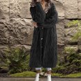 thumbnail image 3 of Pompotops Femmes Décontracté Uni Tricot Cardigan Ample Manches Longues Chandails Hauts Liquidation, 3 of 6