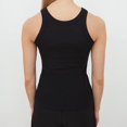 thumbnail image 4 of MIASHUI Women's Tops Sleeveless Full Length Ribbed Basic Tank Top Women Clothing,Black,XS, 4 of 8