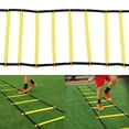 thumbnail image 2 of Agility Ladder, Training Exercise Ladders for Soccer Football Boxing Footwork Sports Agility Training with , 8/12/16/20 Rung - Black Yellow, 6M 12Joint, 2 of 8