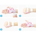 thumbnail image 3 of maskred Luminous Kid Skating Safety Protective Gear Pad Wrist Elbow Knee Pink 1Set, 3 of 6