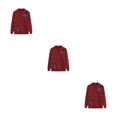 thumbnail image 3 of Thinsony Polyester Middle-Aged And Elderly Sweater Warm And Comfortable To Wear Exquisite Workmanship red 3Set, 3 of 6