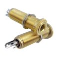 thumbnail image 4 of 1x Brass Threaded Cylinder Bass Guitar Pickup Output Input Plug Gold, 4 of 5