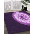 thumbnail image 3 of Ahgly Tapis Rectangulaire Lavable en Machine Intérieur Transitionnel Violet, 7 Pieds x 10 Pieds, 3 of 7