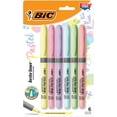 thumbnail image 1 of BIC Brite Liner Grip Pastel Highlighter Set, Chisel Tip, 6-Count Pack of Pastel Highlighters in Assorted Colours, Cute Highlighters for Bullet Journaling, Note Taking and More, 1 of 9
