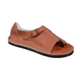 thumbnail image 1 of Womens Flat Sandals Slip on Toe Ring Buckle Strap Open Toe Thick Sole Summer Beach Leather Sandals Orange, 1 of 9