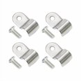 thumbnail image 2 of SUPERFASTRACING 8pcs 3/8" Stainless Steel Brake Line Clamp & Screw Street Rod Custom Dune Buggy, 2 of 4