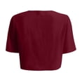 thumbnail image 4 of EQWLJWE Clearance Cardigan for Women Women Soft Chiffon Open Front Sheer Short Sleeve Cardigans For Evening Dress Lightweight Cardigans For Women Summer, 4 of 4