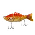 thumbnail image 3 of Almencla Leurres de Pêche avec Hameçon Crankbaits Leurres Durs Réalistes pour Perche Achigan Poisson-Chat Jaune Rouge, 3 of 8