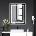thumbnail image 1 of MIUUKA Dimmable LED Bathroom Mirror - 24x32" Rectangular Vanity, Front & Backlight, Anti-Fog, Shatter-Proof, Memory Function, 3 Color Temperatures, Wall Mounted, 1 of 7