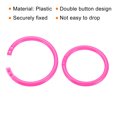 thumbnail image 4 of Unique Bargains Pink 50 Count 2' OD 1.6' ID Loose Leaf Rings Binder Ring Plastic O Rings for Book Scrapbook, 4 of 6