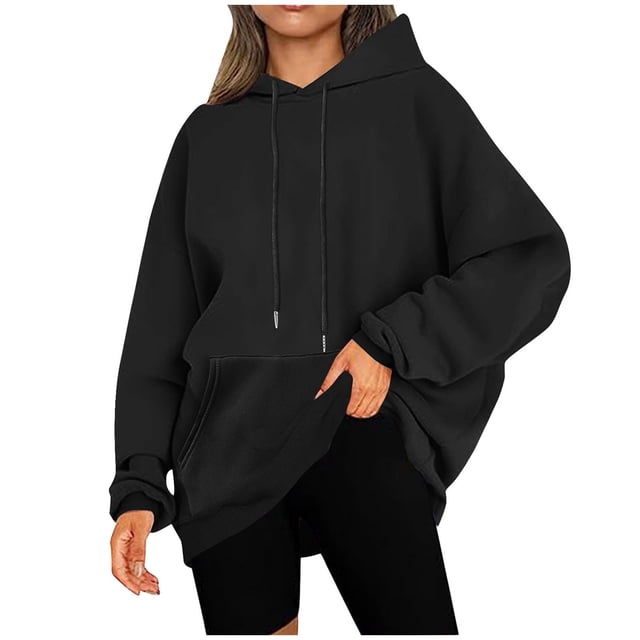 Chandail d'Automne et d'Hiver pour Femmes à Cordon, Ajustable, à Texture Ultra Douce, Chandails à Capuchon à Manches Longues, Chandail à Enfiler, Blouses, Tenues de Printemps 2025, Chandail à Enfiler, Vêtements d'Automne et d'Hiver