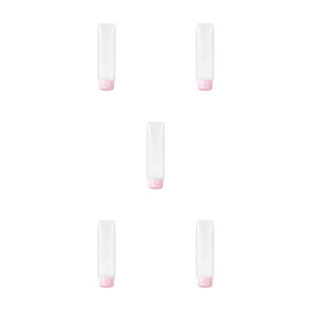 QualitChoice Travel Bottle Portable Shower Gel Dispensing Container Refillable Leakproof Dispenser Tube Household Organizer 30ML Pink 5Set