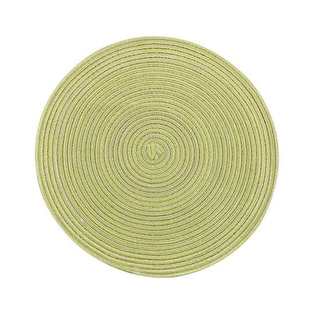 Mefallenssiah 18Cm Ramie Cotton Yarn Table Mat Insulation Pad (Satin Dyeing)