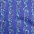 thumbnail image 1 of oneOone Velvet Blue Fabric Leaves Craft Projects Decor Fabric Printed By The Yard 58 Inch Wide, 1 of 4