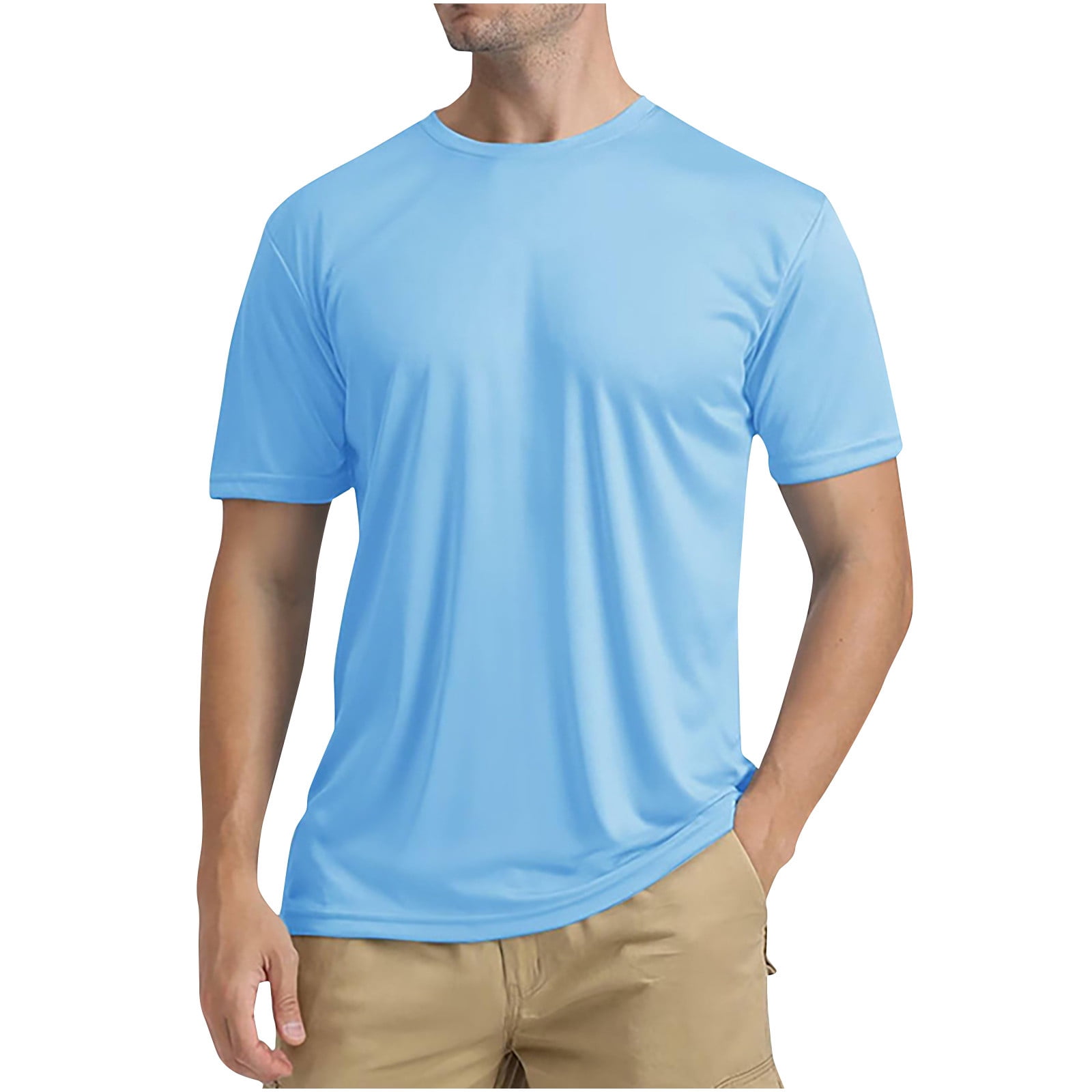Vente de Chemises pour Hommes en Liquidation! T-Shirt en Coton pour Hommes T-Shirt Décontracté d'Été T-Shirt Col Rond Manches Courtes T-Shirt Doux T-Shirt Classique Basique