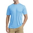 thumbnail image 1 of Shirts for Men, Mens Summer Solid Color Sunscreen Is Lightweight Breathable and Solid Color Short Sleeve Shirts, 1 of 4