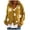 Yellow, variant on Women Elegant V-Neck Cropped Cardigan Long Sleeve Warm Sweater Top Coat Printing Casual Loungewear Outerwear