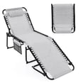 thumbnail image 1 of Costway Chaise Longue Pliante de Patio Portable avec Dossier Réglable, 1 of 10