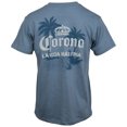 thumbnail image 1 of Corona Extra La Vida Mas Fina Palm Trees Front and Back Print T-Shirt-Large, 1 of 4