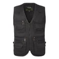 thumbnail image 1 of TIMIFIS Mens Mesh Outdoor Work Fishing Travel Photo Cargo Vests Summer Casual Work Multi Pockets Breathable Waistcoat JacketFall, 1 of 7
