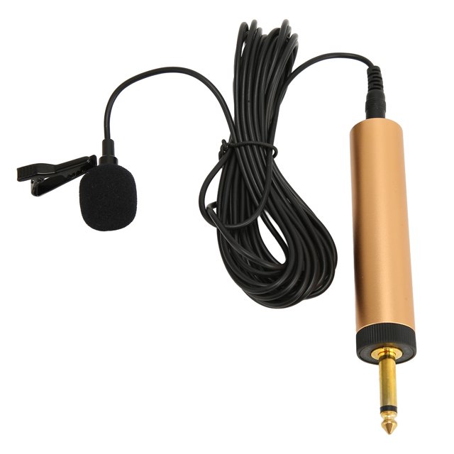 Microphone Lavalier, Clip Câblé Léger de Réduction du Bruit sur le Micro à Revers pour Amplificateurs pour Ordinateurs