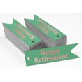 thumbnail image 2 of Inkdotpot Pack Of 50 Real Rose Gold Foil Paper Tags Happy Retirement Favor Hang Tags, 2 of 6