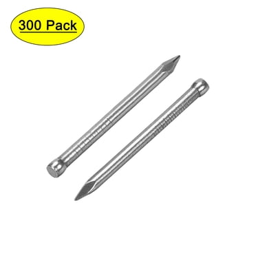 Unique Bargains Finishing Nails Hand-Drive Hardware Carbon Steel Nail 30mm 1.2-inches 300 pcs