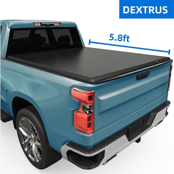 DEXTRUS Housse de Tonneau de Caisse de Camion Souple à Trois Volets de 5,8 Pi pour Chevy Silverado GMC Sierra 1500 2019-2025