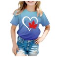 thumbnail image 1 of WEAIXIMIUNG T-Shirts pour Adolescentes T-Shirts Tendance pour Filles T-Shirt à Manches Courtes d'Été Col Ras du Cou T-Shirt Coupe Décontractée T-Shirts Basiques, 1 of 4